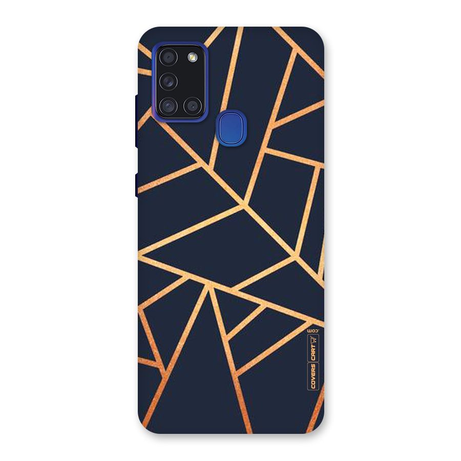 Golden Pattern Back Case for Galaxy A21s