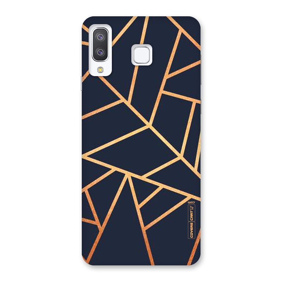 Golden Pattern Back Case for Galaxy A8 Star