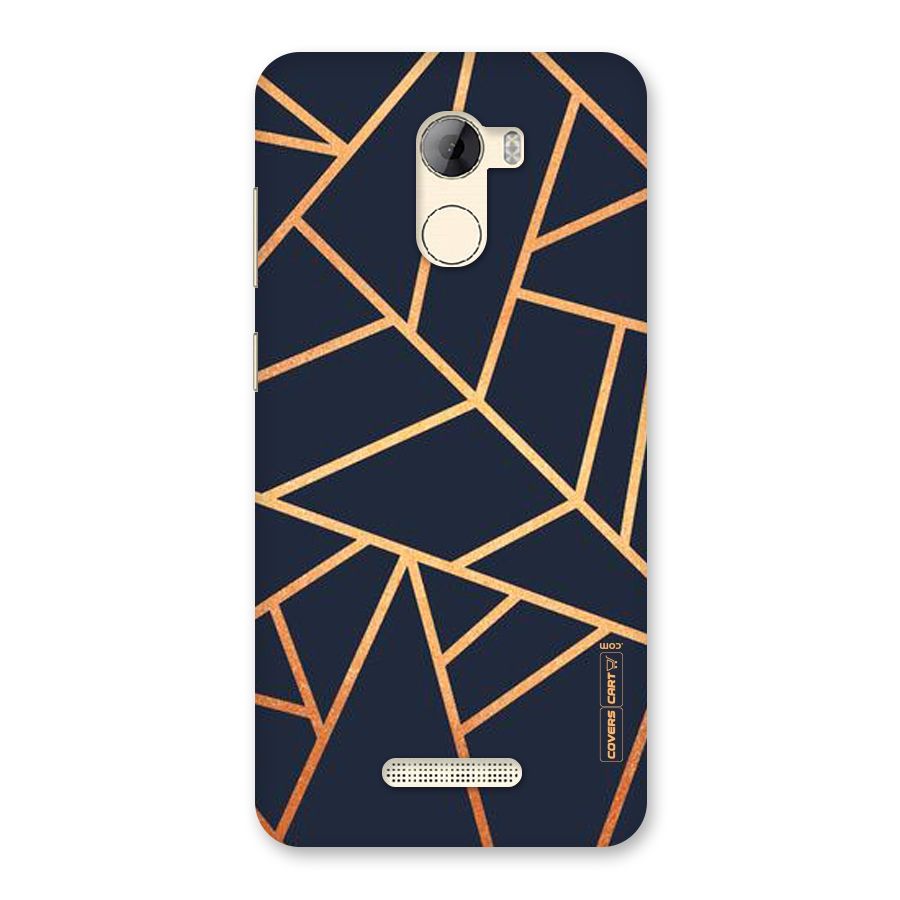 Golden Pattern Back Case for Gionee A1 LIte