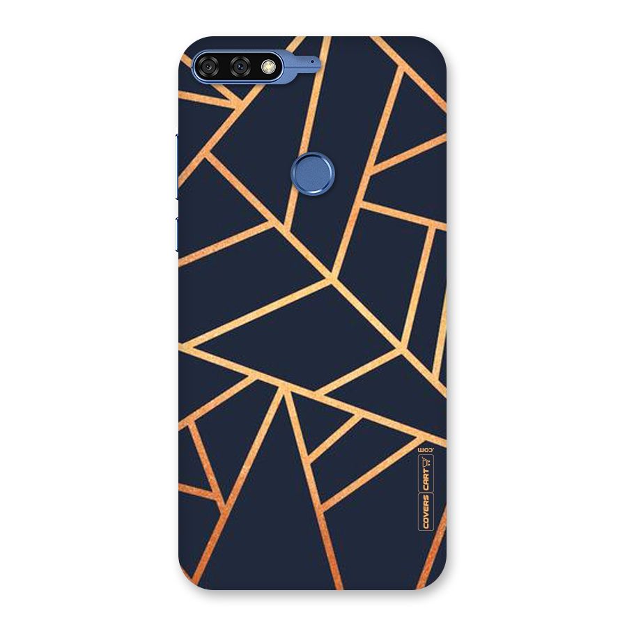 Golden Pattern Back Case for Honor 7C