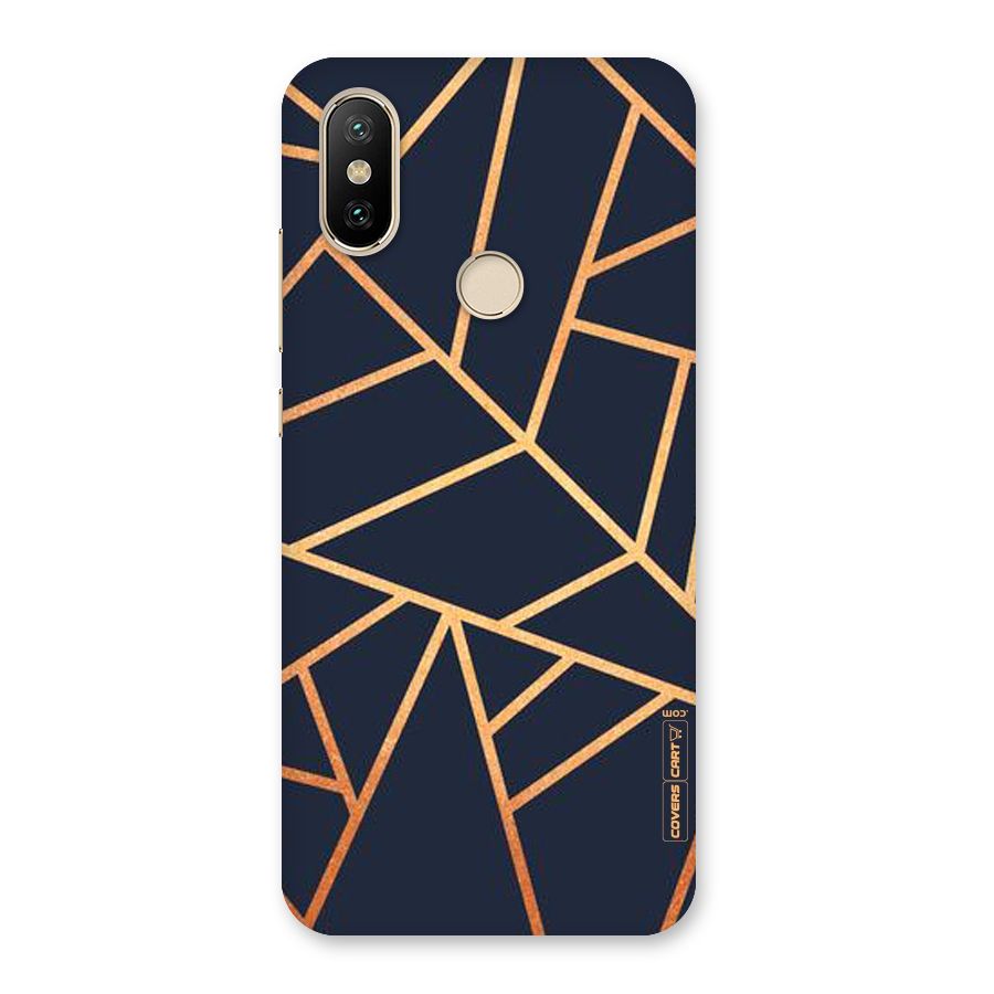 Golden Pattern Back Case for Mi A2