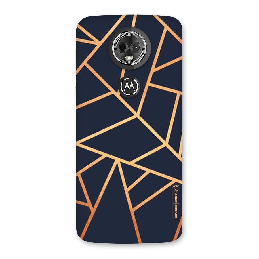 Golden Pattern Back Case for Moto E5 Plus