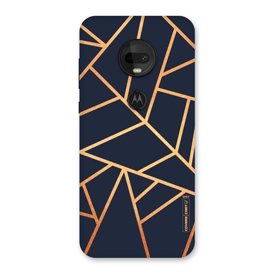Golden Pattern Back Case for Moto G7