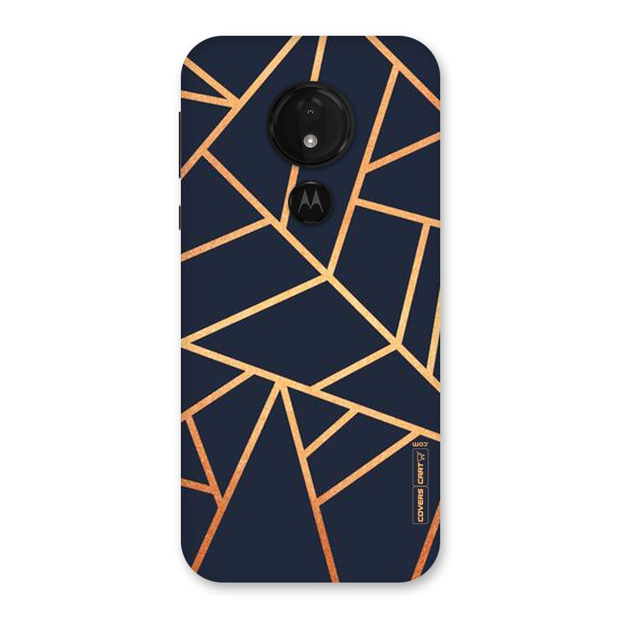 Golden Pattern Back Case for Moto G7 Power