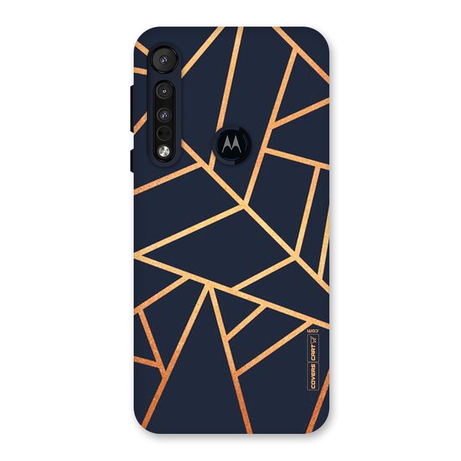 Golden Pattern Back Case for Motorola One Macro