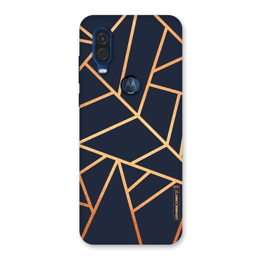 Golden Pattern Back Case for Motorola One Vision
