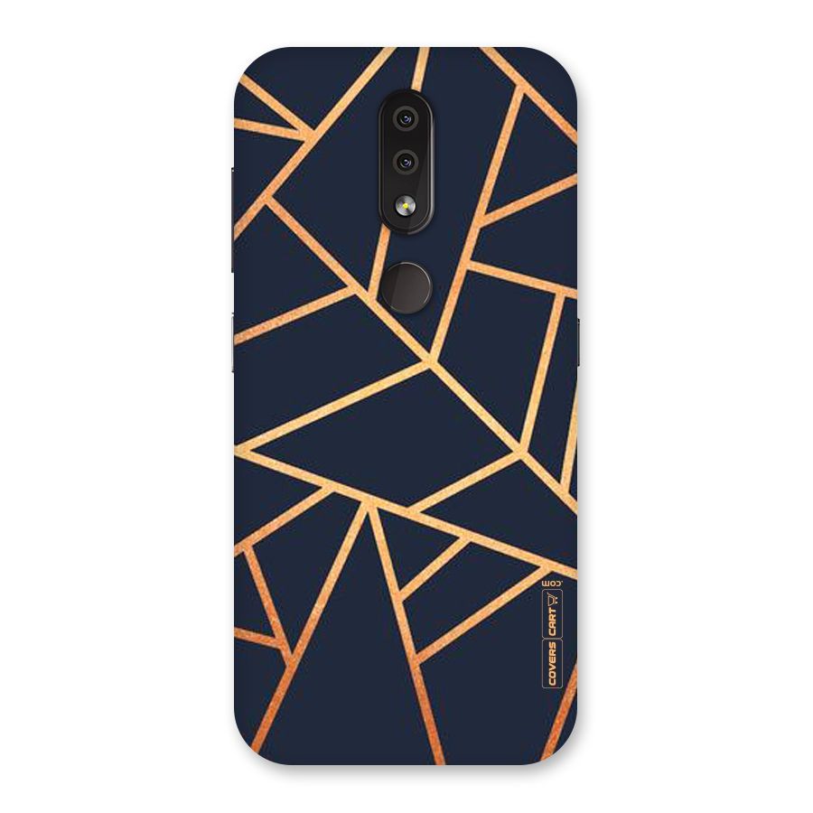 Golden Pattern Back Case for Nokia 4.2
