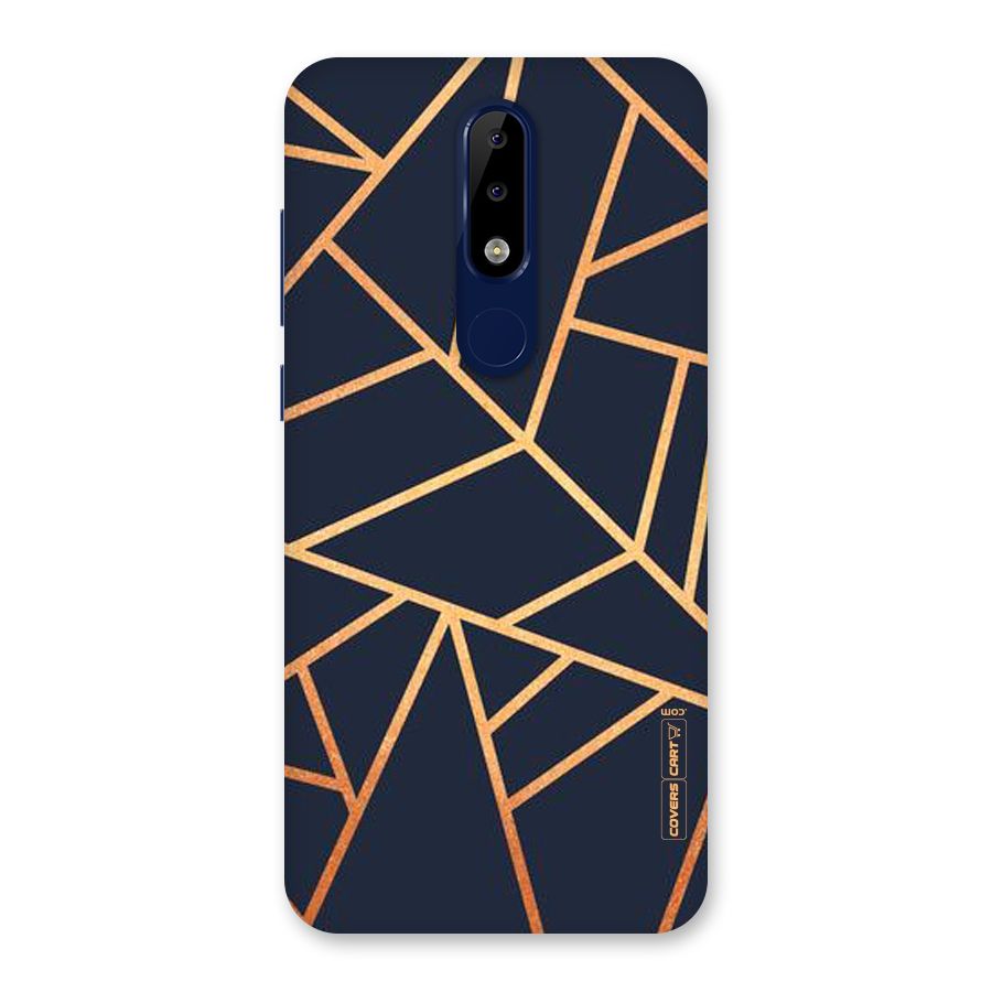 Golden Pattern Back Case for Nokia 5.1 Plus