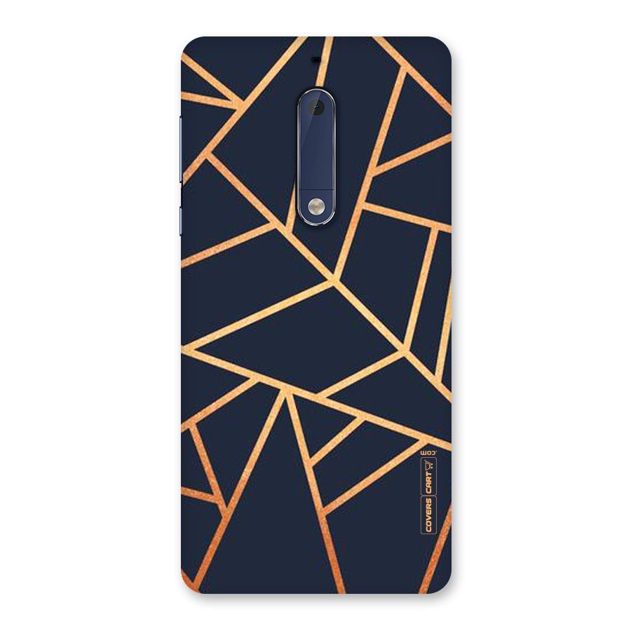 Golden Pattern Back Case for Nokia 5