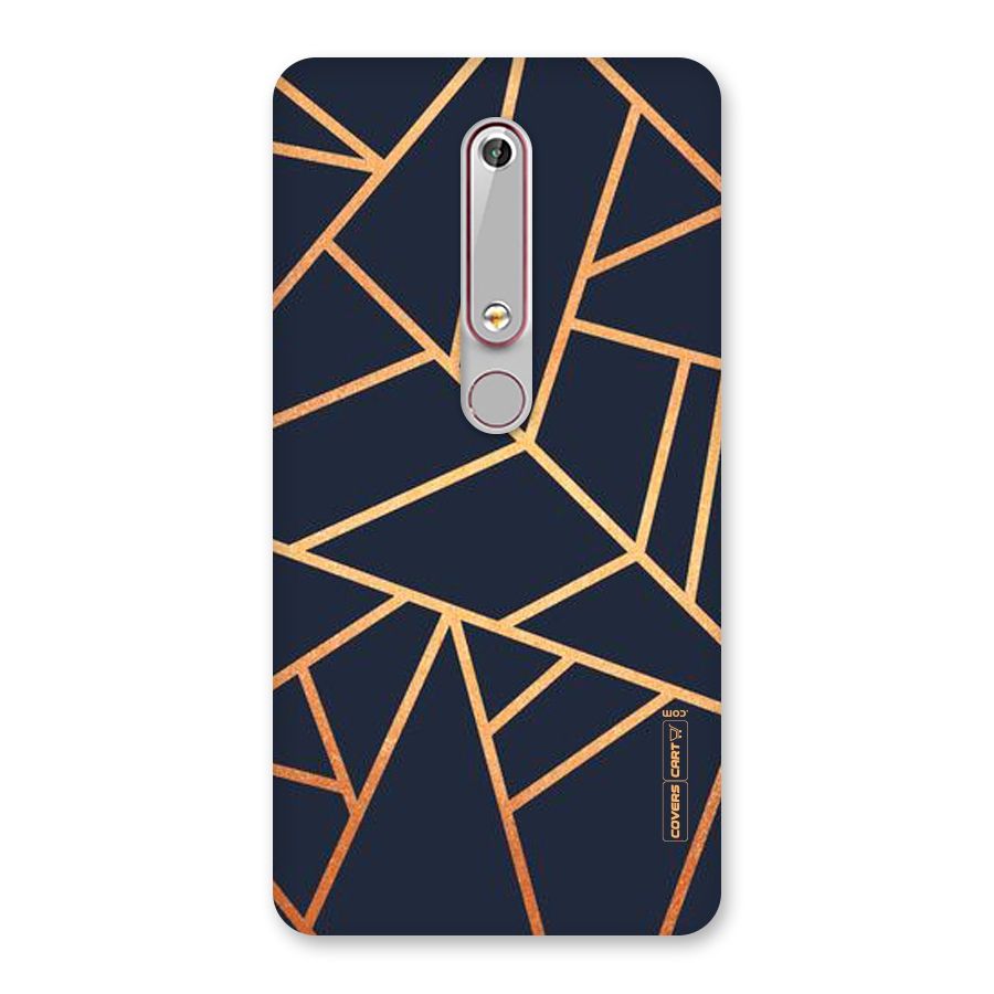 Golden Pattern Back Case for Nokia 6.1
