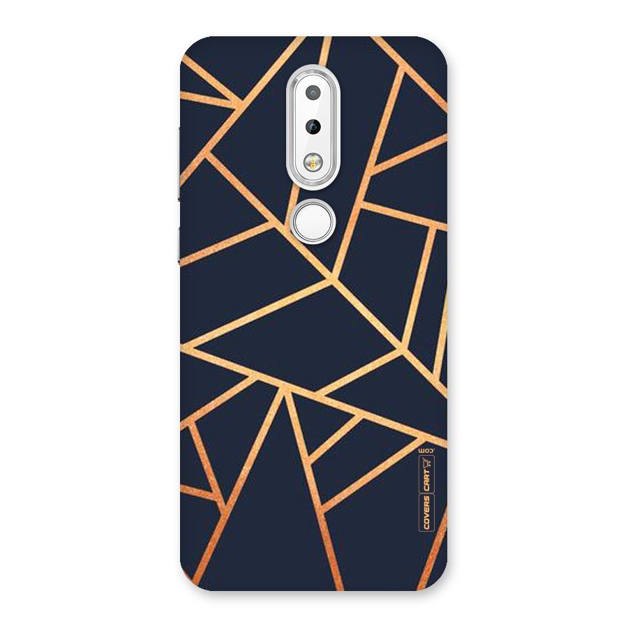 Golden Pattern Back Case for Nokia 6.1 Plus