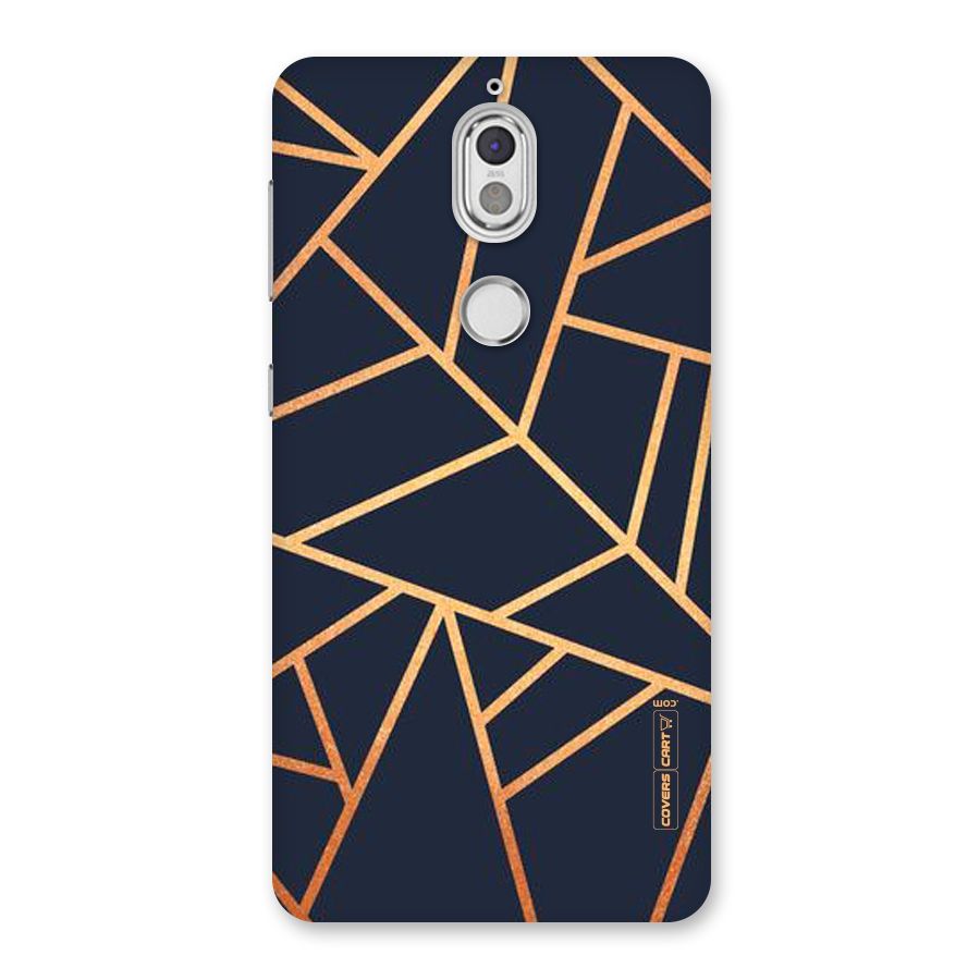 Golden Pattern Back Case for Nokia 7