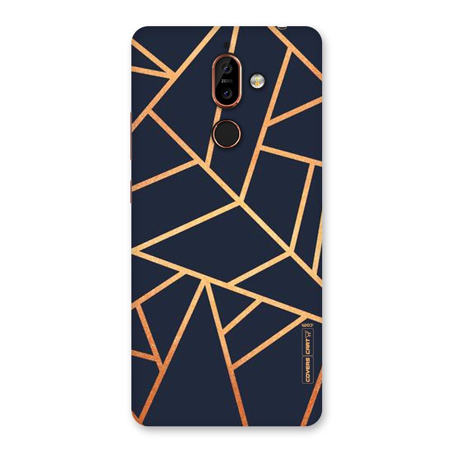 Golden Pattern Back Case for Nokia 7 Plus