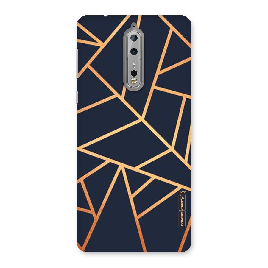 Golden Pattern Back Case for Nokia 8
