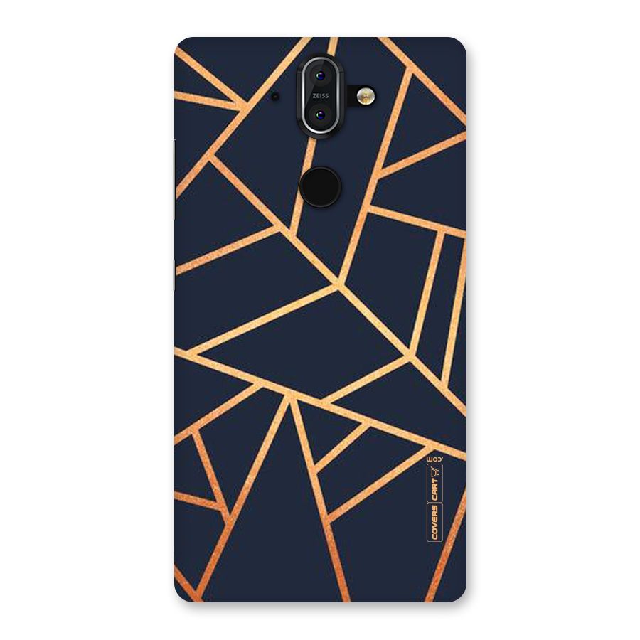 Golden Pattern Back Case for Nokia 8 Sirocco
