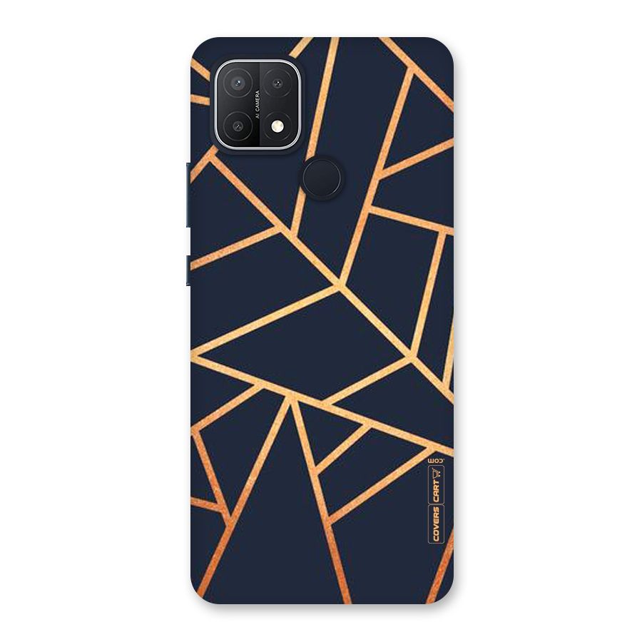 Golden Pattern Back Case for Oppo A15