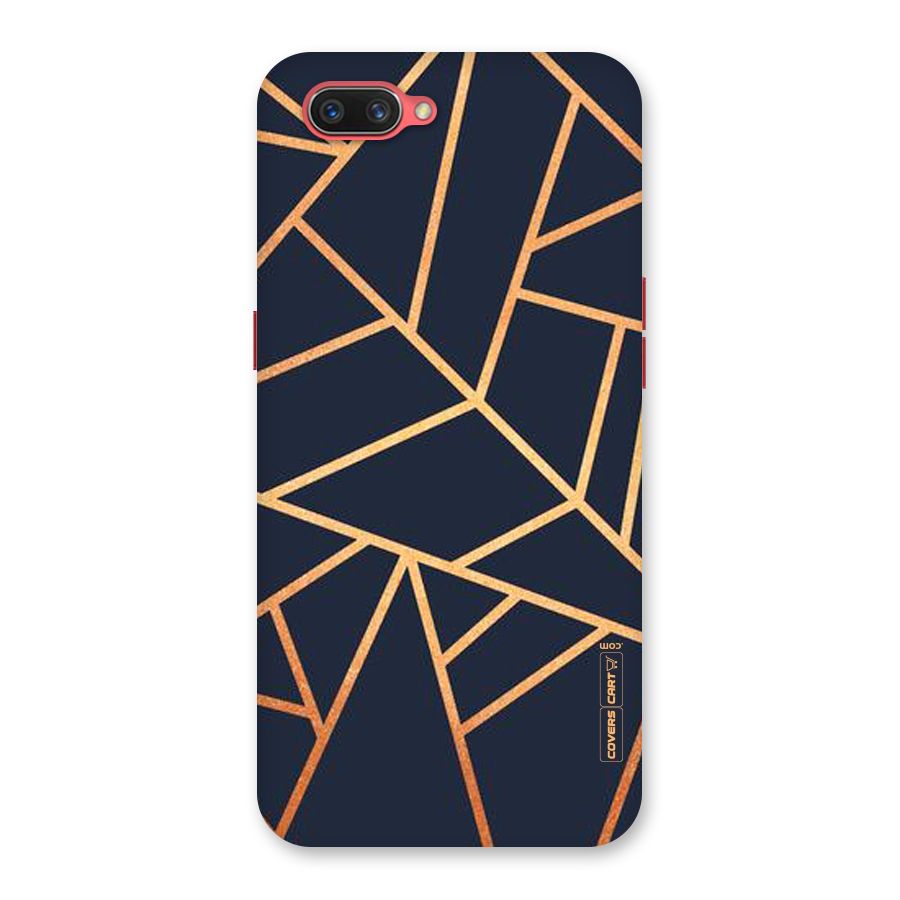 Golden Pattern Back Case for Oppo A3s