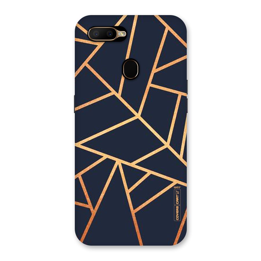 Golden Pattern Back Case for Oppo A5s