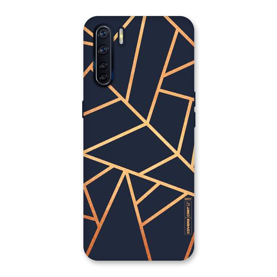 Golden Pattern Back Case for Oppo F15