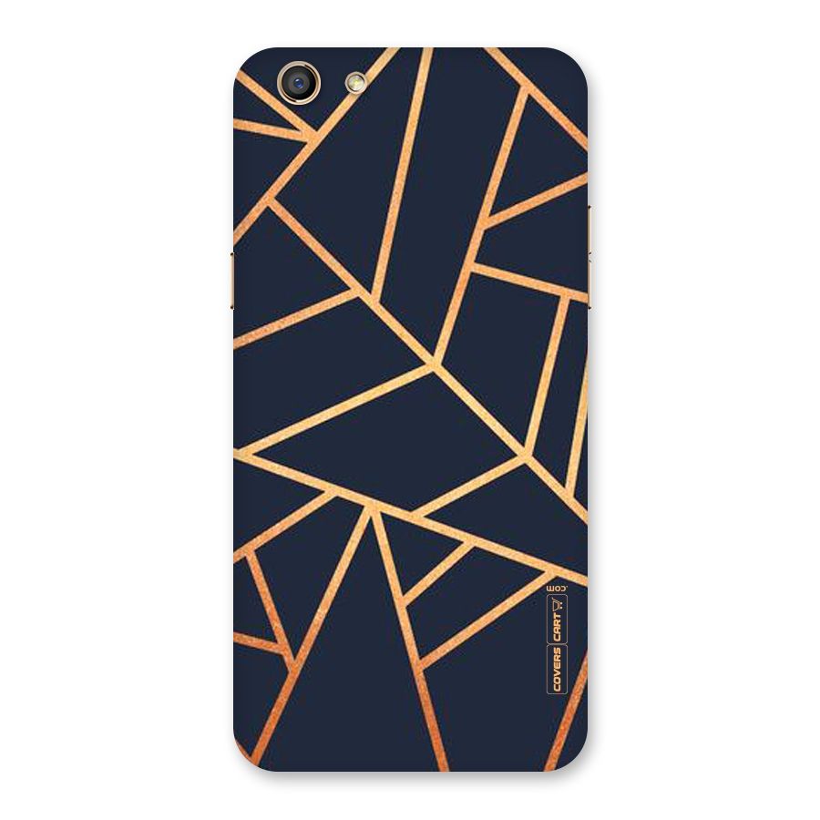 Golden Pattern Back Case for Oppo F3