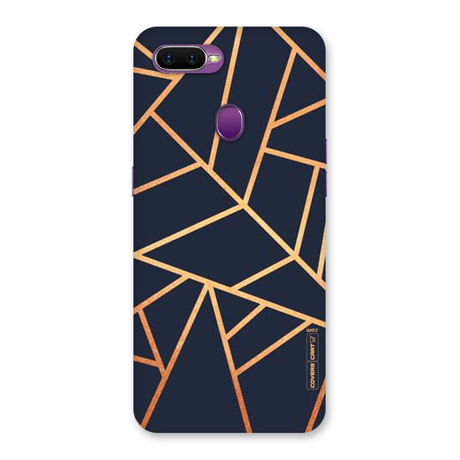 Golden Pattern Back Case for Oppo F9