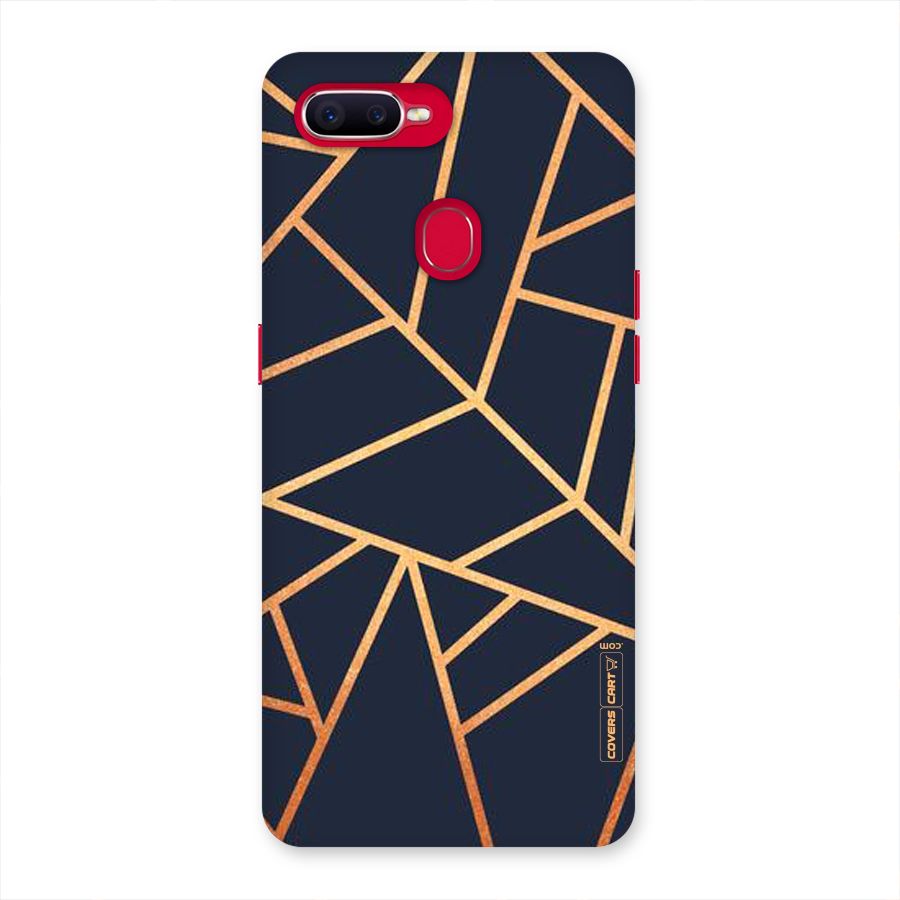 Golden Pattern Back Case for Oppo F9 Pro