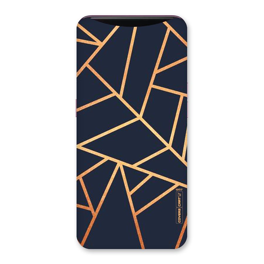 Golden Pattern Back Case for Oppo Find X