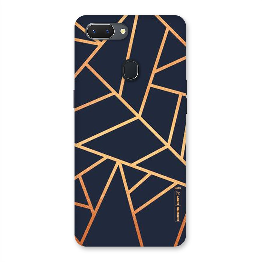 Golden Pattern Back Case for Oppo Realme 2
