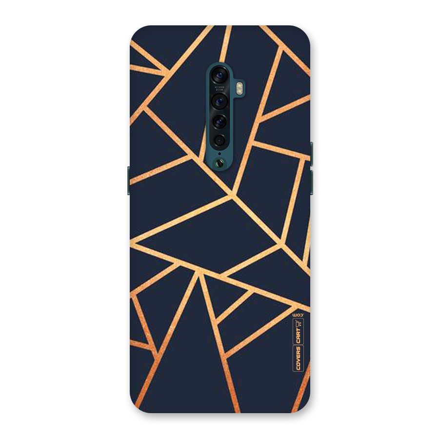 Golden Pattern Back Case for Oppo Reno2