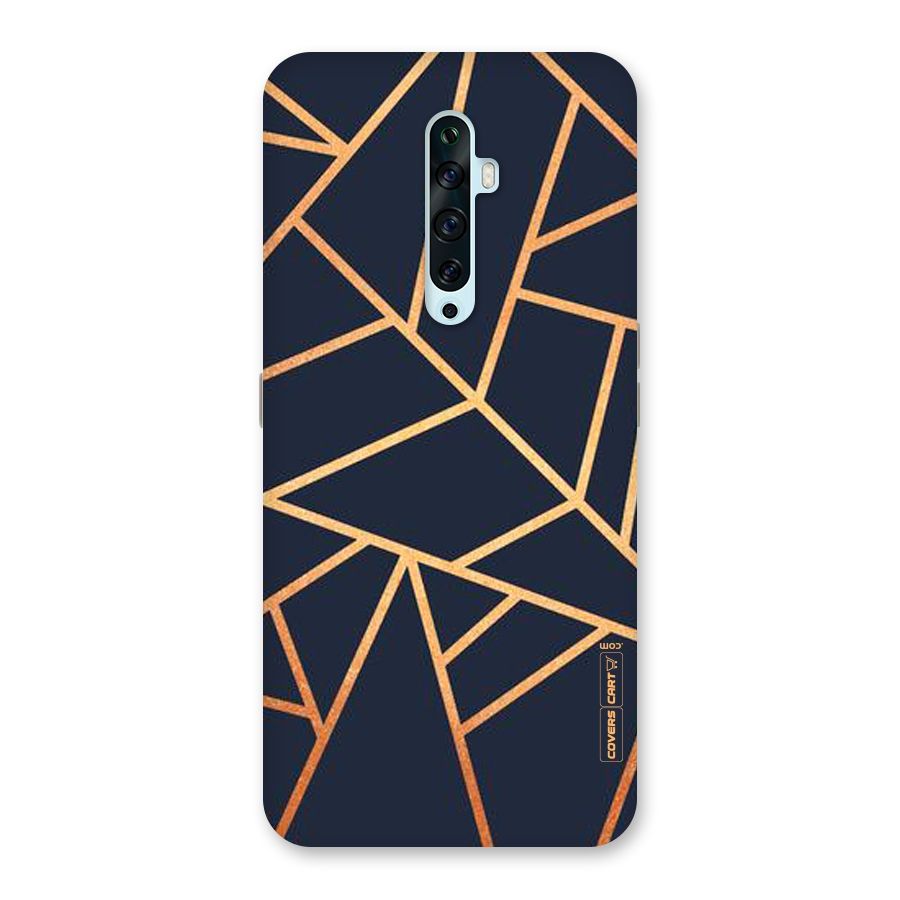 Golden Pattern Back Case for Oppo Reno2 Z