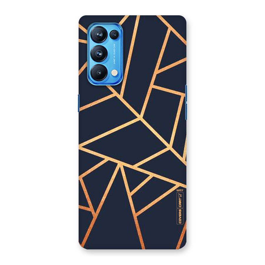 Golden Pattern Back Case for Oppo Reno5 Pro 5G