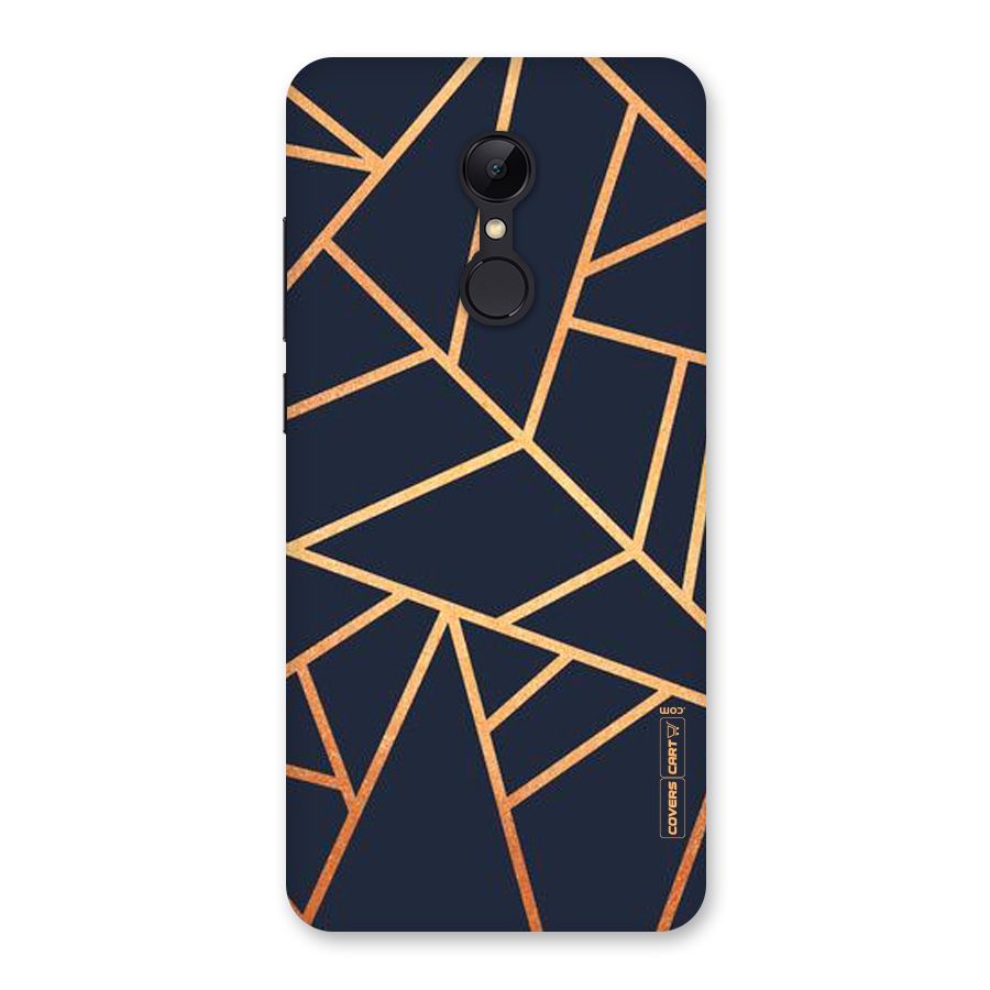 Golden Pattern Back Case for Redmi 5