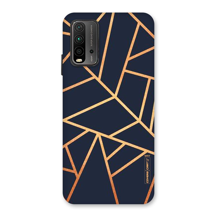 Golden Pattern Back Case for Redmi 9 Power