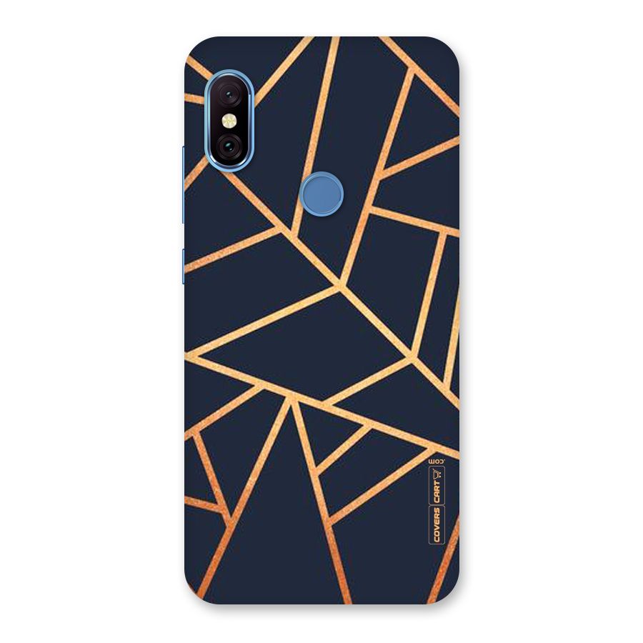 Golden Pattern Back Case for Redmi Note 6 Pro