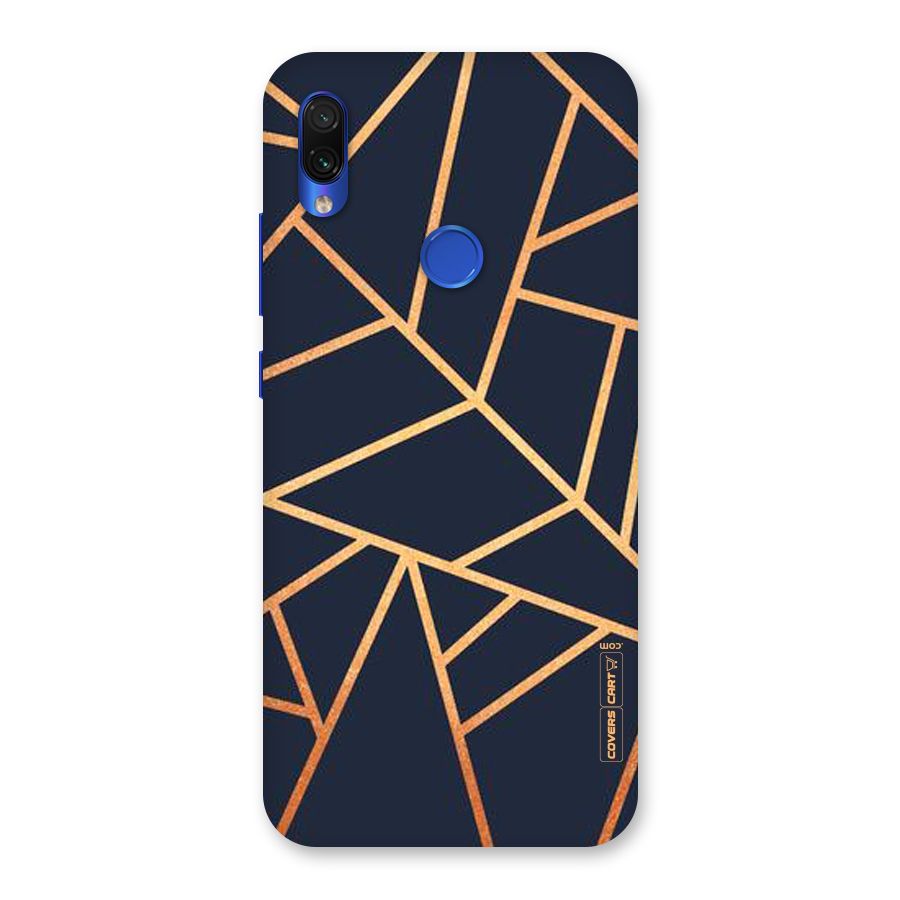 Golden Pattern Back Case for Redmi Note 7S