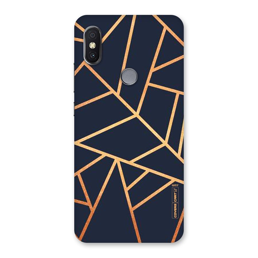 Golden Pattern Back Case for Redmi Y2