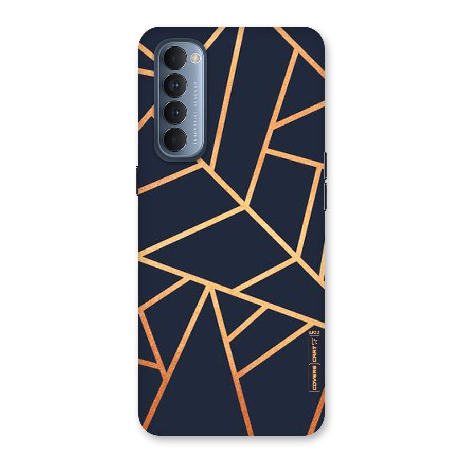 Golden Pattern Back Case for Reno4 Pro