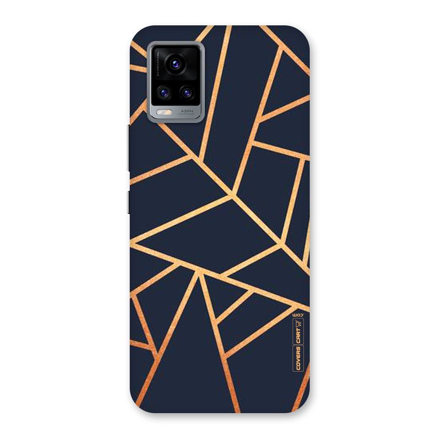 Golden Pattern Back Case for Vivo V20