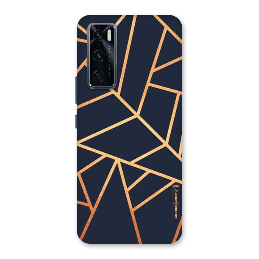 Golden Pattern Back Case for Vivo V20 SE