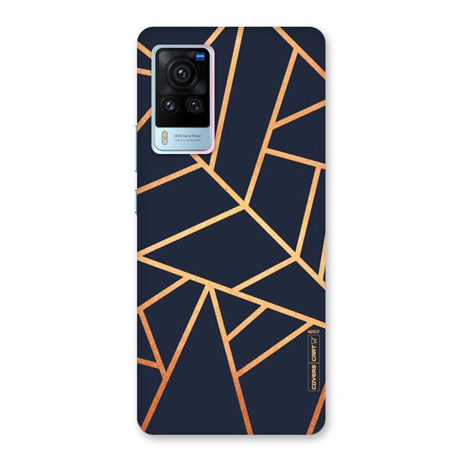 Golden Pattern Back Case for Vivo X60 Pro