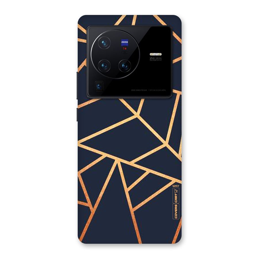 Golden Pattern Back Case for Vivo X80 Pro