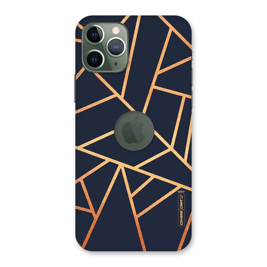 Golden Pattern Back Case for iPhone 11 Pro Logo  Cut