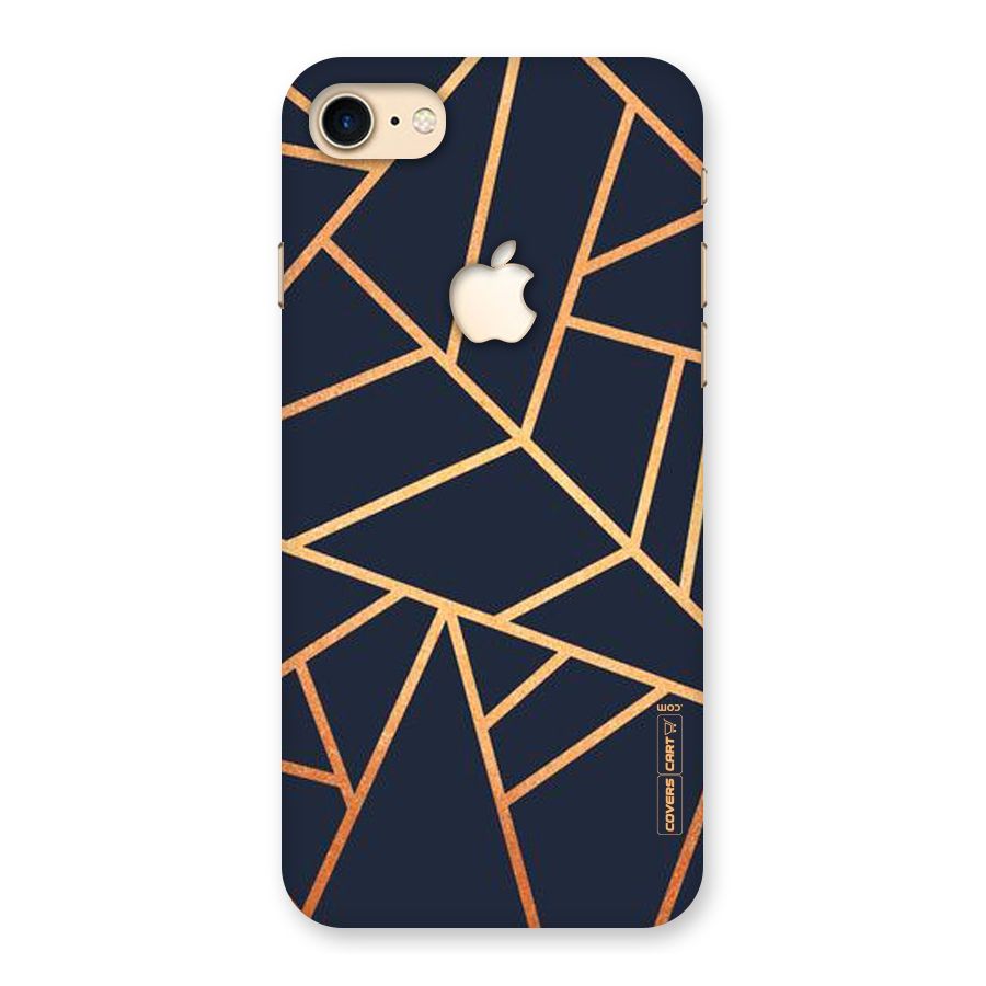 Golden Pattern Back Case for iPhone 7 Apple Cut
