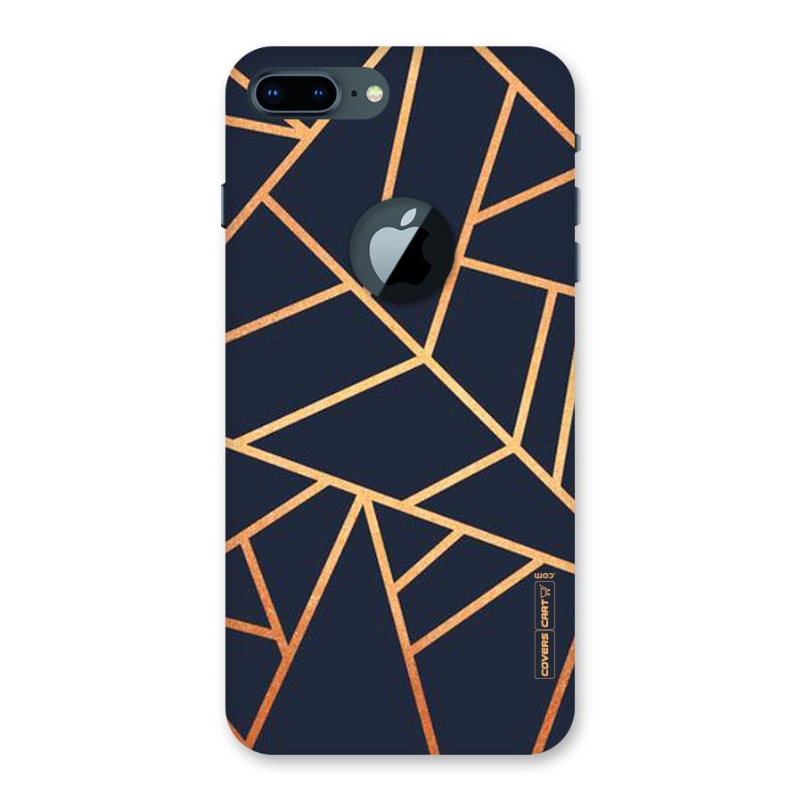 Golden Pattern Back Case for iPhone 7 Plus Logo Cut