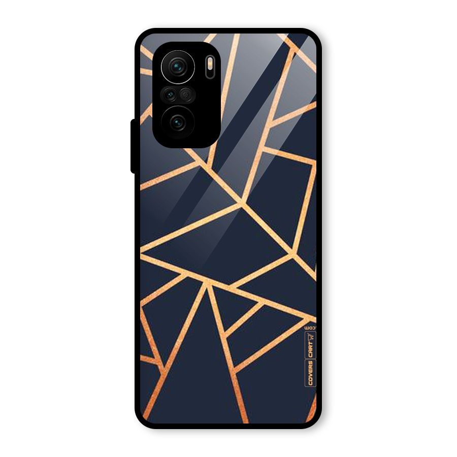 Golden Pattern Glass Back Case for Mi 11X Pro