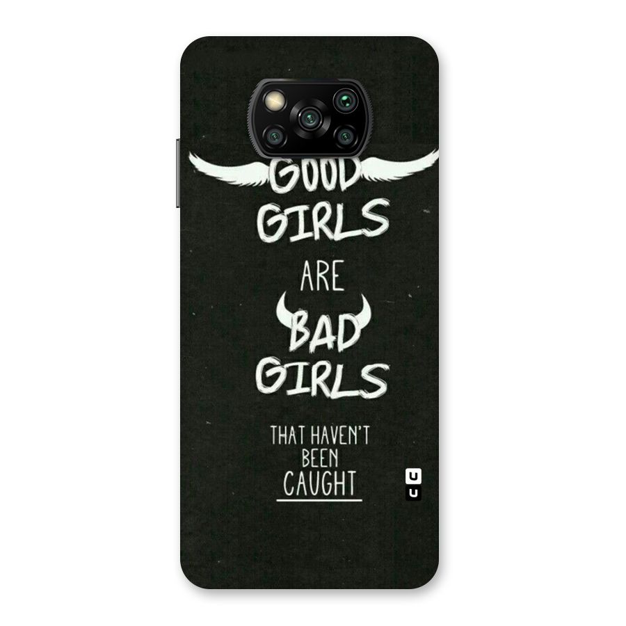 Good Bad Girls Back Case for Poco X3