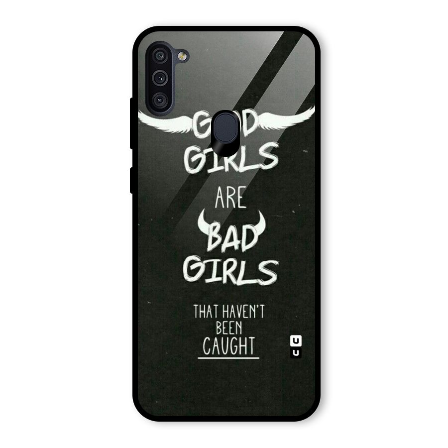 Good Bad Girls Glass Back Case for Galaxy M11