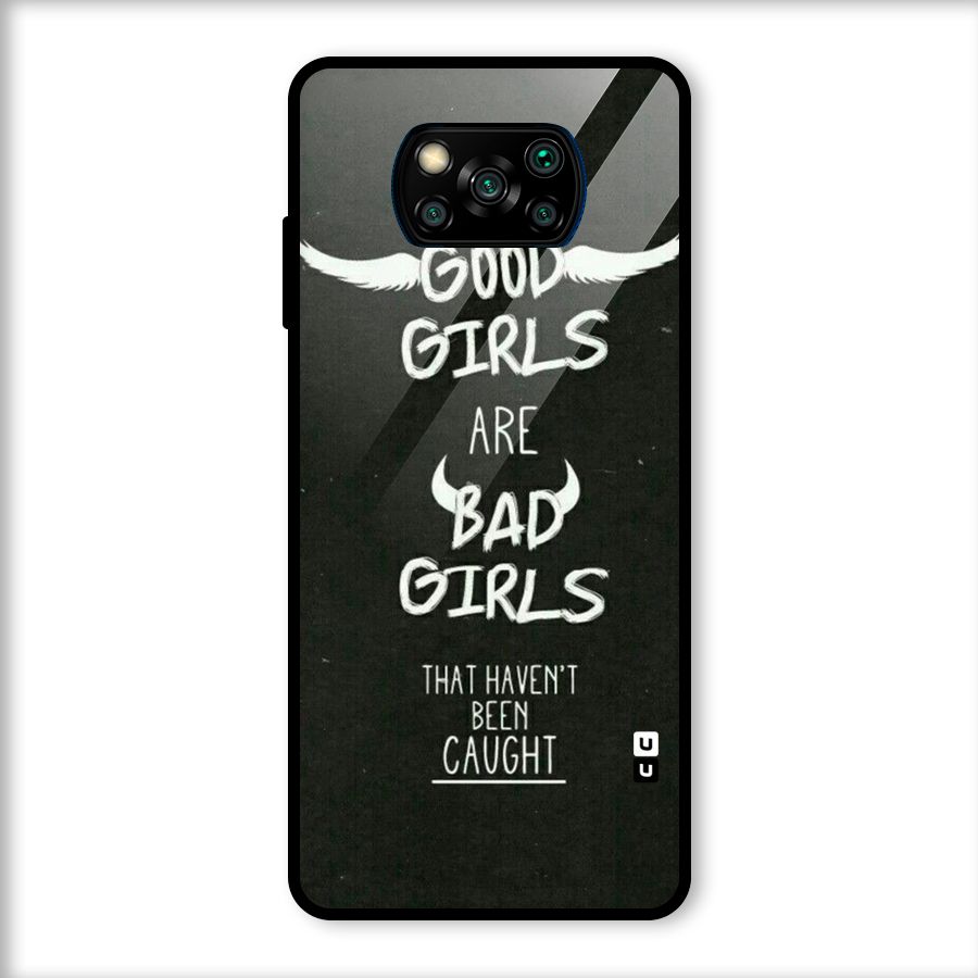 Good Bad Girls Glass Back Case for Poco X3