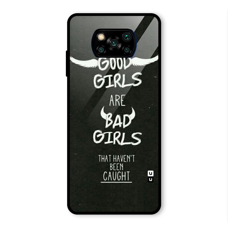 Good Bad Girls Glass Back Case for Poco X3 Pro