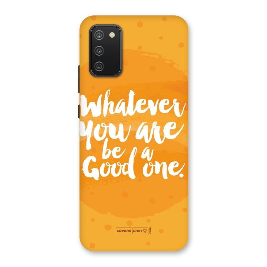 Good One Quote Back Case for Galaxy M02s